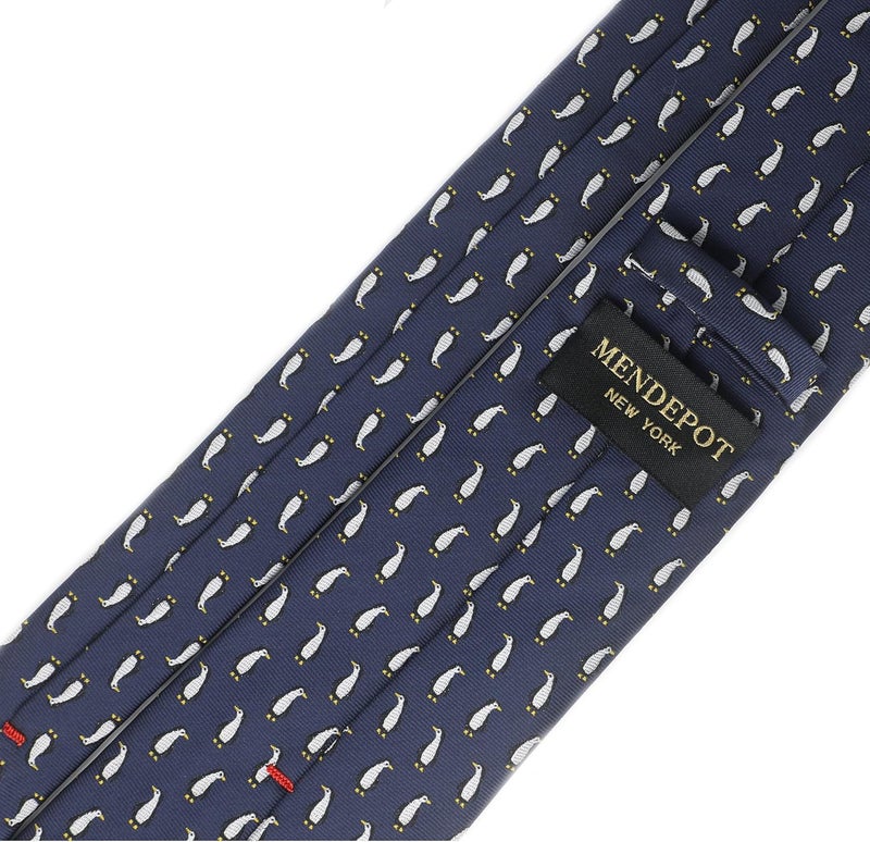 MENDEPOT Animal Pattern Necktie With Gift Box Sea Animal Pattern Tie Father's Day Birthday Gift Tie - Image 5
